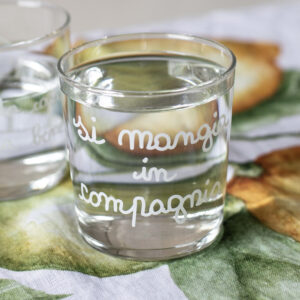 BICCHIERE "SI MANGIA IN COMPAGNIA"