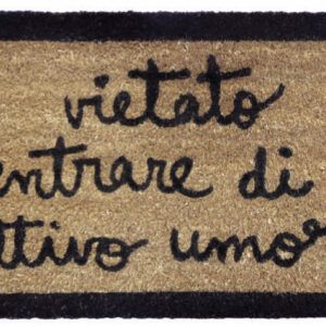 ZERBINO VIETATO ENTRARE DI CATTIVO UMORE