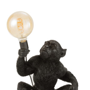 LAMPADA SCIMMIA SEDUTA NERA
