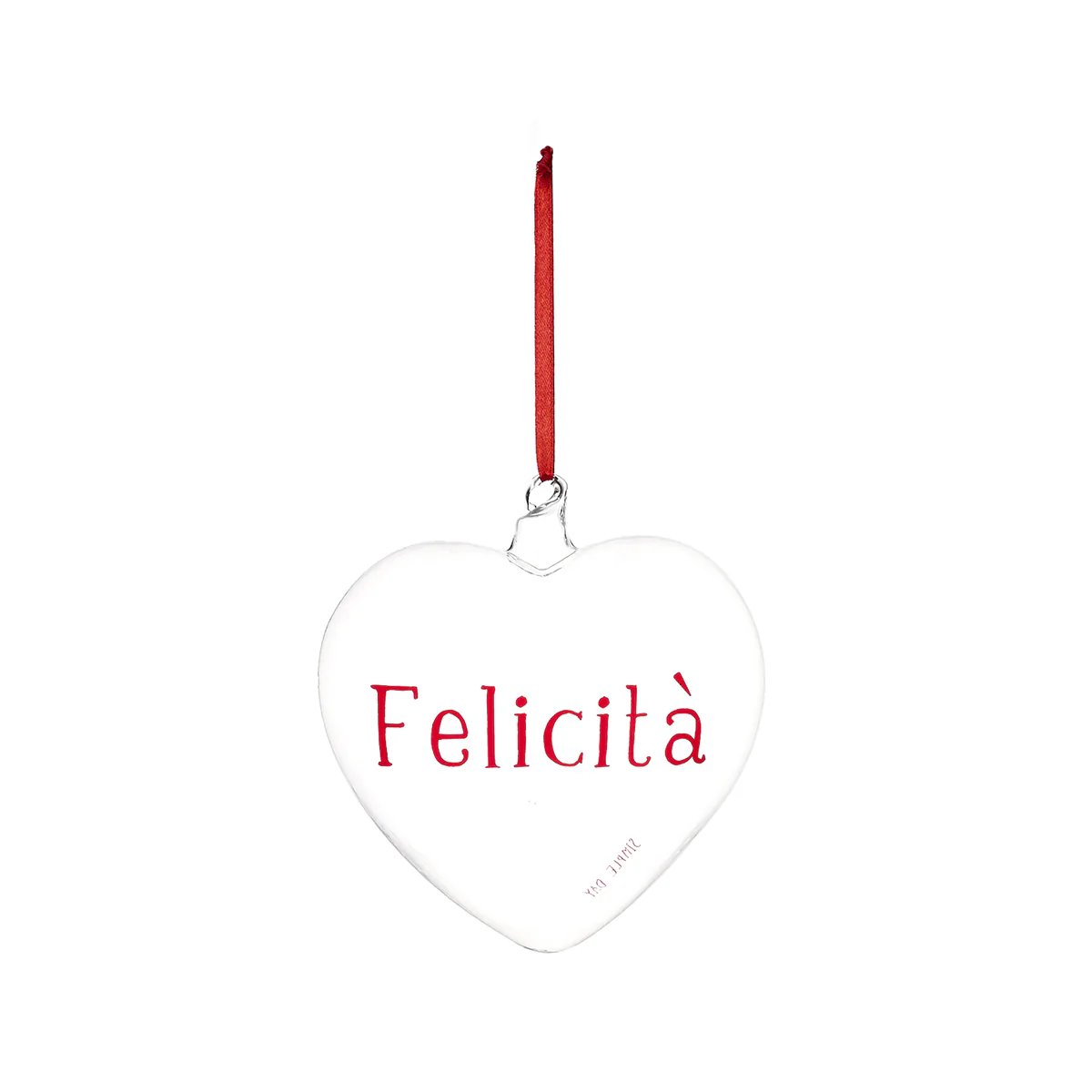 PALLINA CUORE 15CM "FELICITA' " - immagine 2
