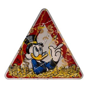 CARTELLO STRADALE - ZIO PAPERONE MONETE