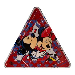 CARTELLO STRADALE - MINNIE E TOPOLINO