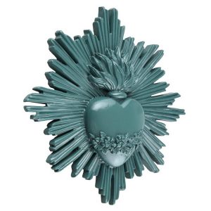 EX VOTO RESINA CON RAGGI VERDE