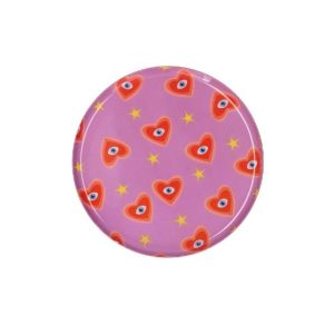 PIATTINO ROTONDO CUORI E STELLE