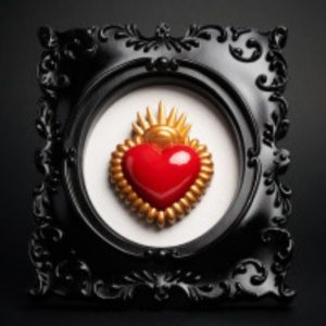 FRAME HEART RED