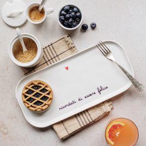 PIATTO "RICORDATI DI ESSERE FELICE"