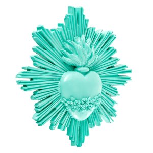 EX VOTO RESINA CON RAGGI TURCHESE