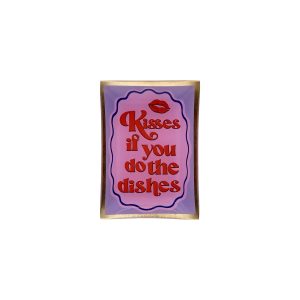 PIATTINO RETTANGOLARE KISSES IF YOU DO THE DISHES