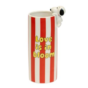 VASO SNOOPY LOVE IN BLOOM RED