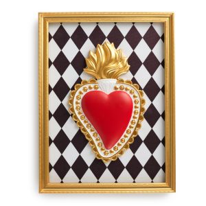 CORNICE DECORATIVA RETTANGOLARE CUORE E ROMBI GRANDE