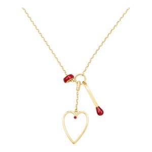 COLLANA CUORE CON FIAMMIFERO