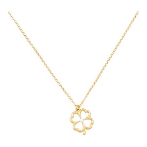 COLLANA QUADRIFOGLIO FILO ARGENTO