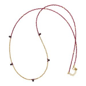 COLLANA LUNGA AMANDA - RUBINO