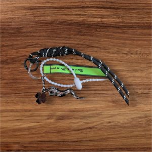 PORTACHIAVI CORNETTO E CHARMS NERO