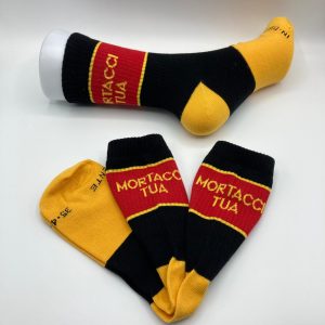 CALZINI MORTACCI TUA GIALLO-ROSSO