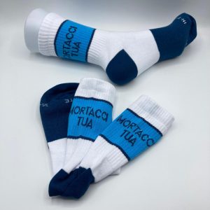 CALZINI MORTACCI TUA BIANCO-CELESTE