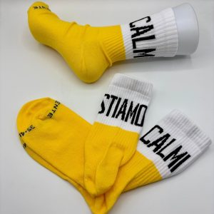 CALZINI STIAMO CALMI GIALLO