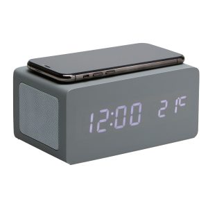 S-ROVER SVEGLIA CON RICARICA WIRELESS E SPEAKER GRIGIO