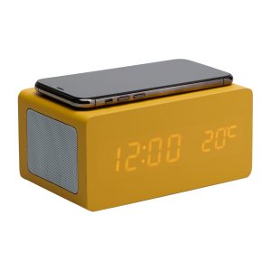 S-ROVER SVEGLIA CON RICARICA WIRELESS E SPEAKER GIALLO