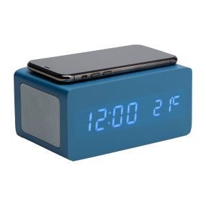 S-ROVER SVEGLIA CON RICARICA WIRELESS E SPEAKER BLUE