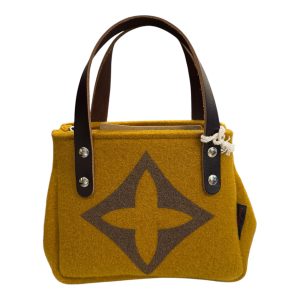 BORSA FELTRO MINI GEORGE GIALLO SENAPE
