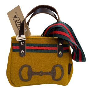 BORSA FELTRO MINI STAFFA GIALLO SENAPE