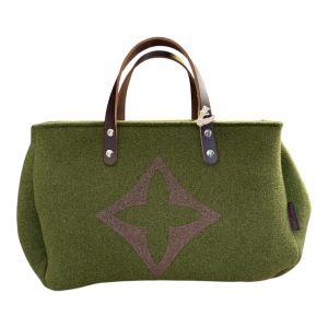 BORSA FELTRO BAGUETTE GORGE VERDE