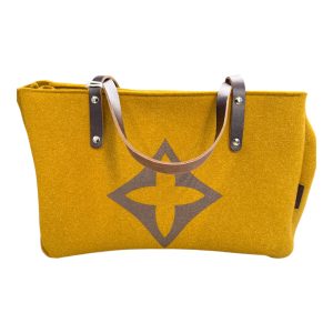 BORSA FELTRO MAXI GEORGE GIALLO SENAPE