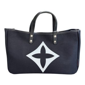 BORSA MANIFATTURE PICO - BAGUETTE CANVAS GEORGE NERO