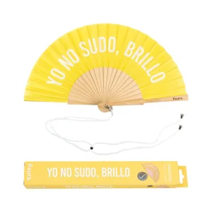 VENTAGLIO "YO NO SUDO BRILLO" GIALLO