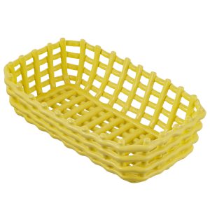 CESTINO CENTROTAVOLA INTRECCI - GIALLO