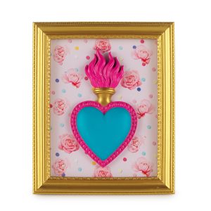 CORNICE RETTANGOLARE CUORE E ROSE