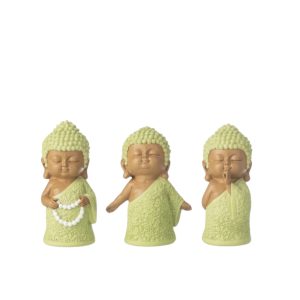 SET 3 MONACI ASSORTITI VERDE MENTA