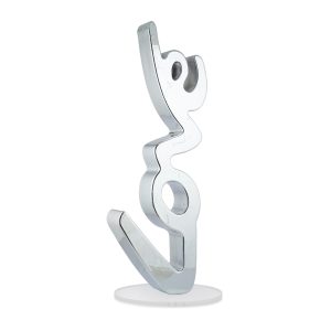 SCRITTA LOVE VERTICALE ARGENTO