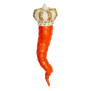 CORNO PORTAFORTUNA ARANCIO PICCOLO