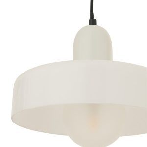 LAMPADARIO SOSPENSIONE RETRO' VETRO BIANCO