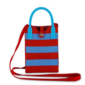 PORTACELLULARE LAVORATO A MAGLIA - RIGHE