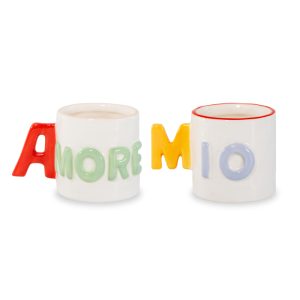 SET DUE TAZZINE CAFFE' AMORE MIO