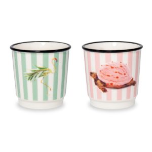 SET DUE TAZZINE CAFFE' - FENICOTTERO TARTARUGA