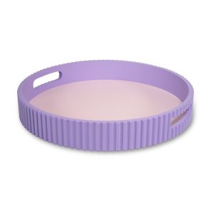 VASSOIO ROTONDO - VIOLA