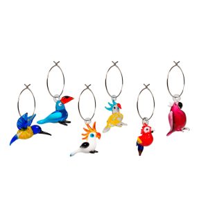 SET 6 ANELLINI SEGNAPOSTO- DECORO ANIMALI