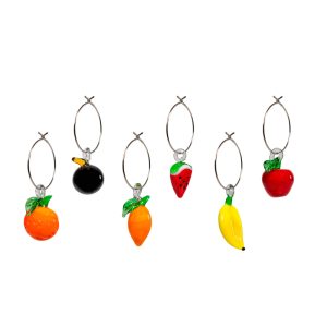 SET 6 ANELLINI SEGNAPOSTO- DECORO FRUTTA
