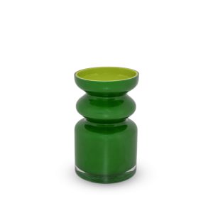 VASO IN VETRO - VERDE CHIARO VERDE SCURO