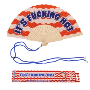 VENTAGLIO "IT'S FUCKING HOT" ONDE ROSSE