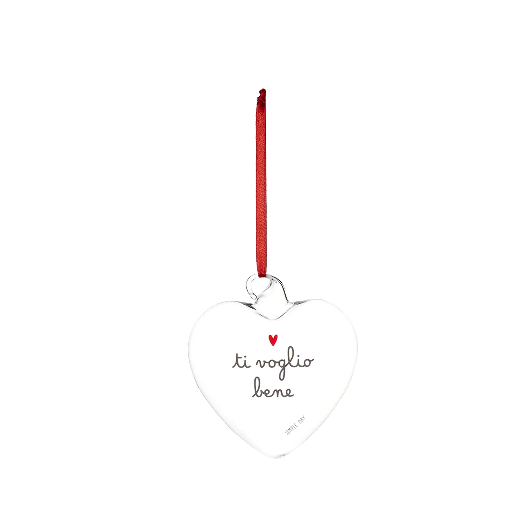 PALLINA CUORE 11CM "TI VOGLIO BENE"