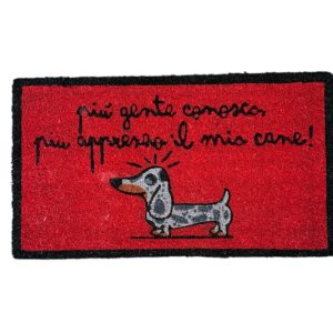 ZERBINO PIU' GENTE CONOSCO - BASSOTTO ROSSO