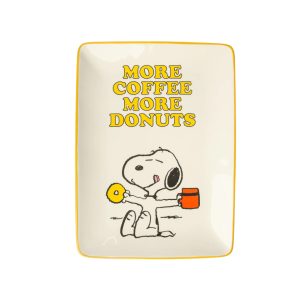 VASSOIO SVUOTATASCHE - SNOOPY MORE COFFEE MORE DONUTS