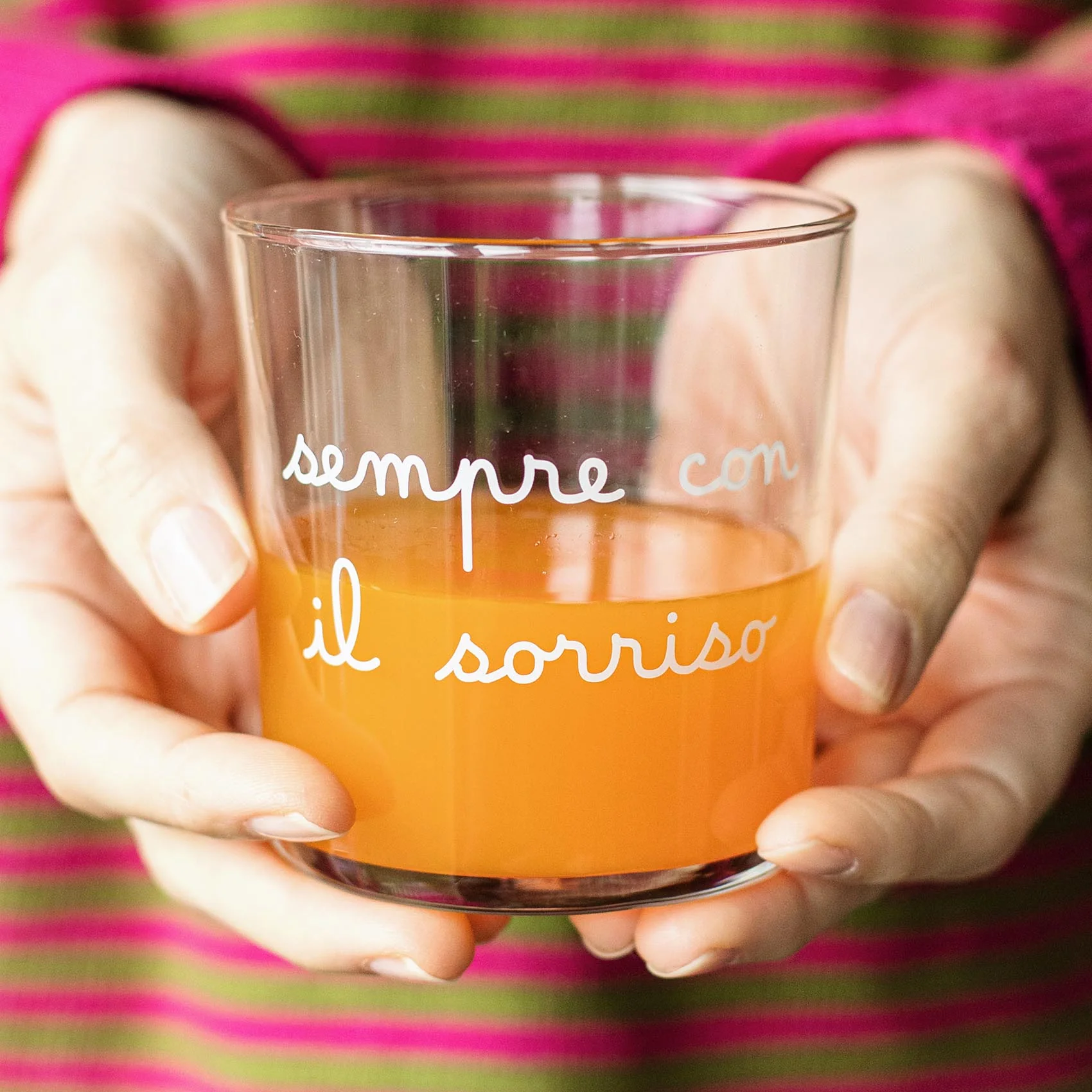 BICCHIERE "SEMPRE CON IL SORRISO"