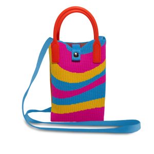 PORTACELLULARE LAVORATO A MAGLIA - ONDE