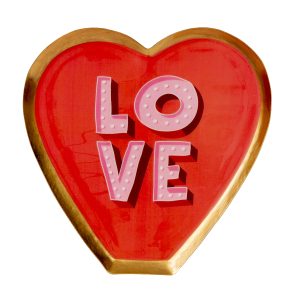 VASSOIO METALLO LOVE